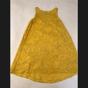 Anthropologie HD in Paris yellow summer dress